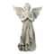 29.5" Angel Standing In Prayer Outdoor Garden Statue